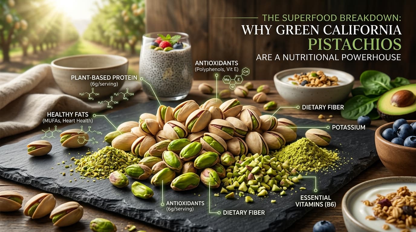 The Superfood Breakdown: Why Green California Pistachios are a Nutritional Powerhouse
